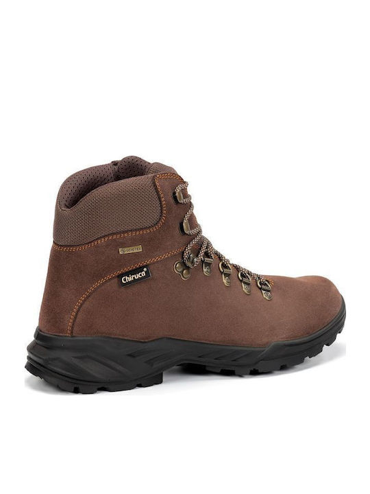Chiruca Männer Wanderschuhe Wasserdicht Mit Gore-Tex-Membran Braun