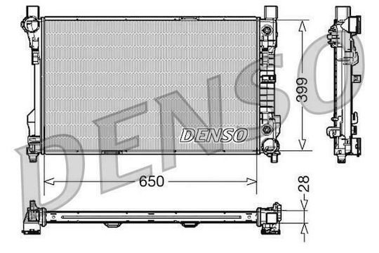 Denso Ψυγείο Νερού Αυτοκινήτου για Mercedes-Benz C Class