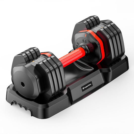 inSPORTline Adjustable Dumbbell 1x24.5kg with Stand