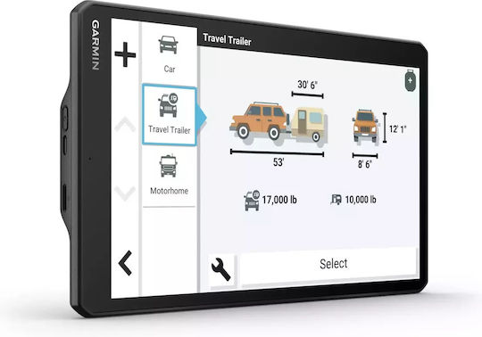 Garmin 10.1" Display GPS Device Camper with and Card Slot