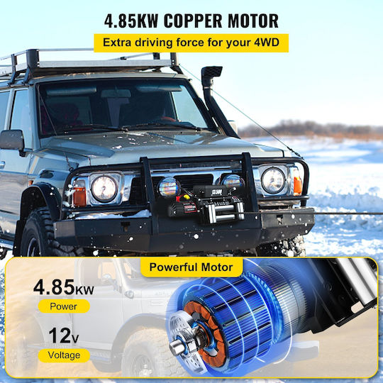 Vevor Elektrisch 4x4 Fahrzeugwinde 12V