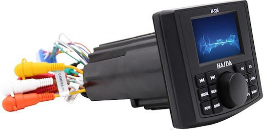 Hasda Ηχοσύστημα Σκάφους 45W Αδιάβροχο με Bluetooth / USB Μαύρο