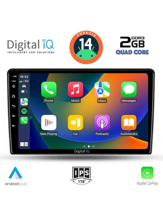 Digital IQ Car Audio System for Ford Fiesta 2018 (Bluetooth/USB/WiFi/GPS/Apple-Carplay/Android-Auto) with Touch Screen 10"