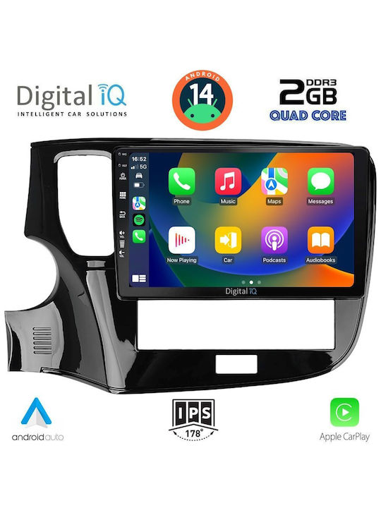 Digital IQ Car Audio System for Mitsubishi Outlander 2020-2022 (Bluetooth/USB/WiFi/GPS/Apple-Carplay/Android-Auto) with Touch Screen 10"