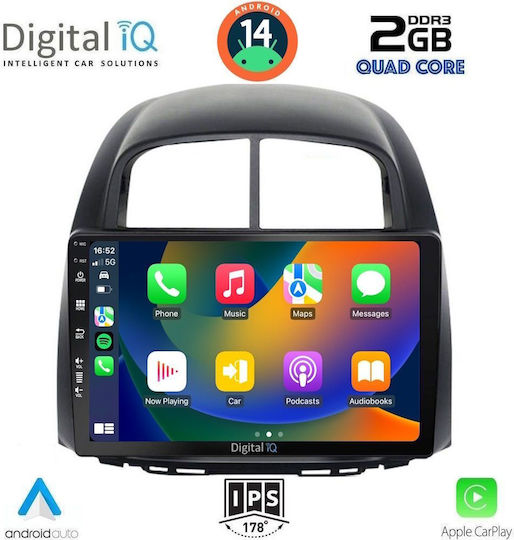 Digital IQ Ηχοσύστημα Αυτοκινήτου για Daihatsu Sirion 2006-2012 (Bluetooth/USB/WiFi/GPS/Apple-Carplay/Android-Auto) με Οθόνη Αφής 10"