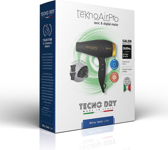 Tecno Dry Ionic Πιστολάκι Μαλλιών 2650W