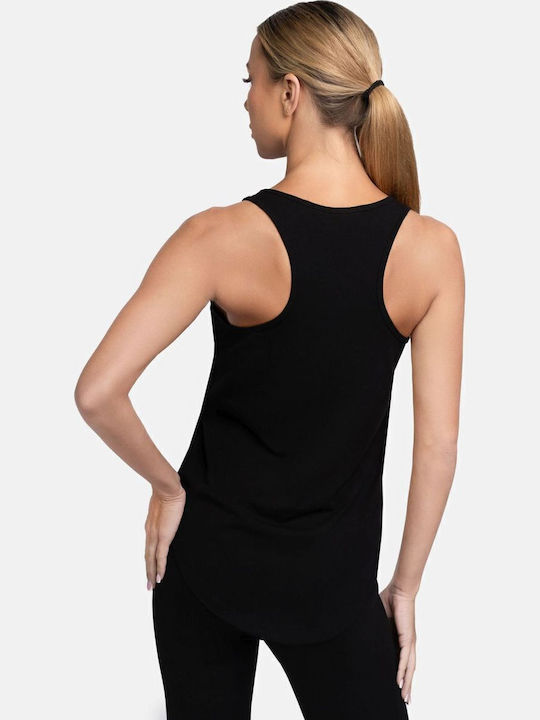 Lismoyny Women's Blouse Cotton Sleeveless Black/gold