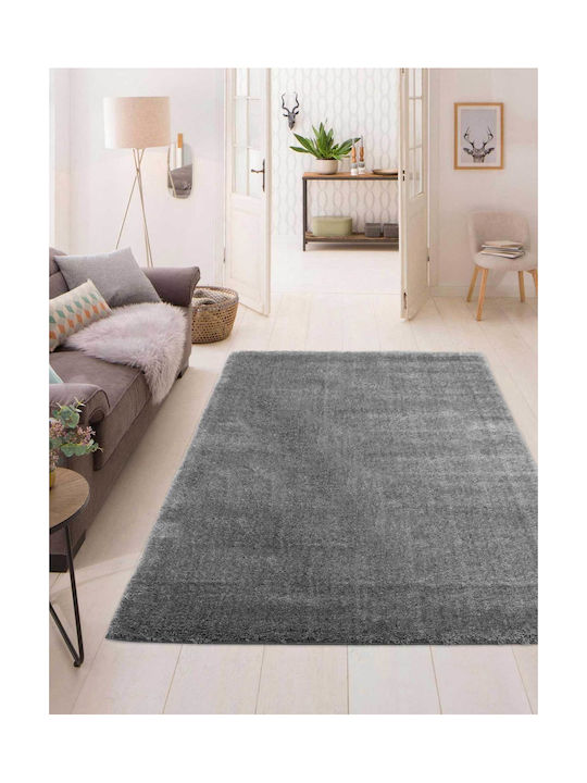 Madi Fuzzio Χαλί Ορθογώνιο Shaggy Grey 133x190cm