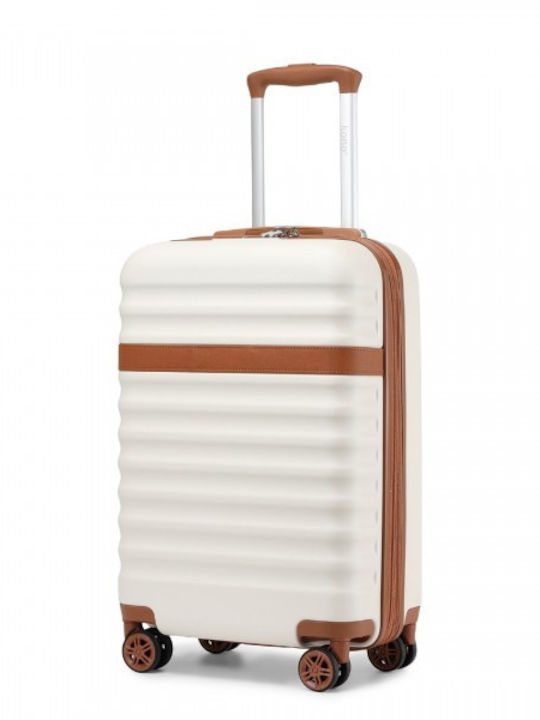 Miss Lulu Cabin Suitcase Cream And Brown Miss Lulu Cabin Suitcase Cream And Brown