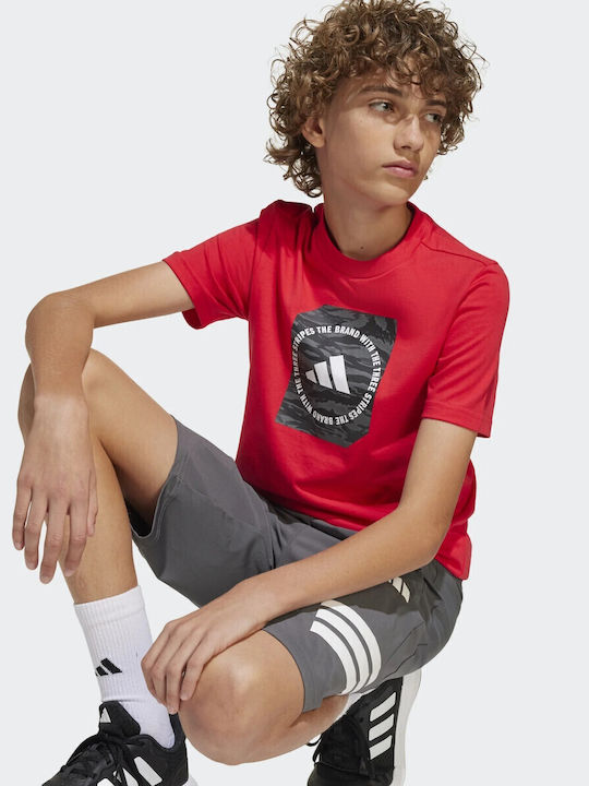 Παιδικό T-shirt Κόκκινο Camo Box