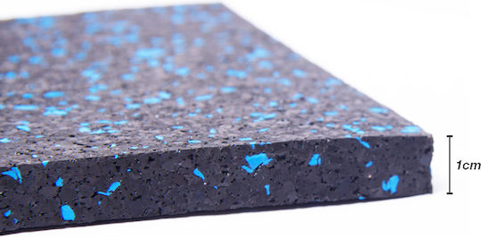 X-FIT Δάπεδο Οργάνων Γυμναστηρίου Μαύρο 100x124x1cm 1τμχ