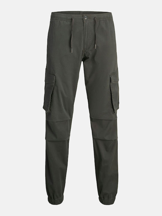 Trousers Cargo Elastic Black-sand