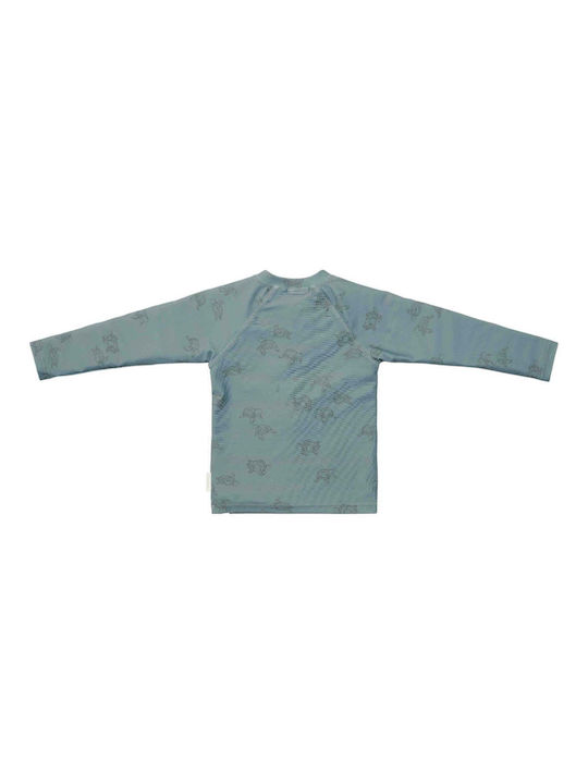 Little Dutch Turtle Island Kids Swimwear UV Long Sleeve Shirt Light Blue