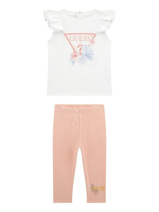 Guess Kids' Set with Leggings Winter 2pcs White