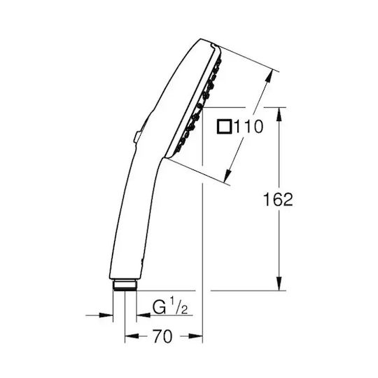 Grohe Tempesta 110 Handheld Showerhead with Hose