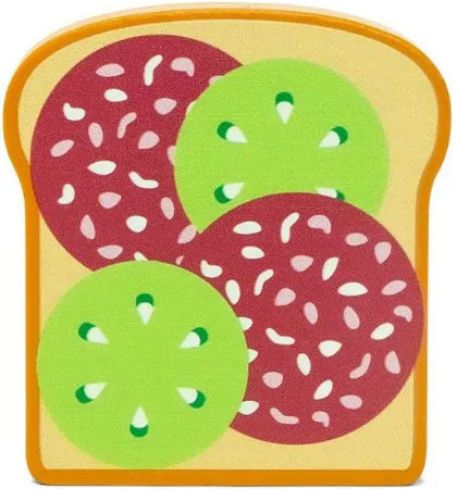 MamaMemo MamaMemo Fast Food Wooden Toys for 2+ Years 1 Piece