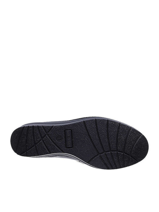 Anatomische Damen Slip-Ons Leder Schwarz