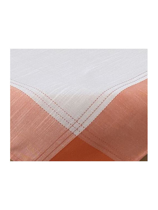 Linea Home Τραπεζομάντηλο Λινό Fleur Πορτοκαλί 140x140εκ.