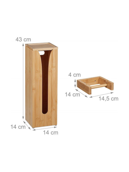 Relaxdays An der Wand montiert Badezimmer-Accessoire-Set Bamboo Beige Relaxdays An der Wand montiert Badezimmer-Accessoire-Set Bamboo Beige
