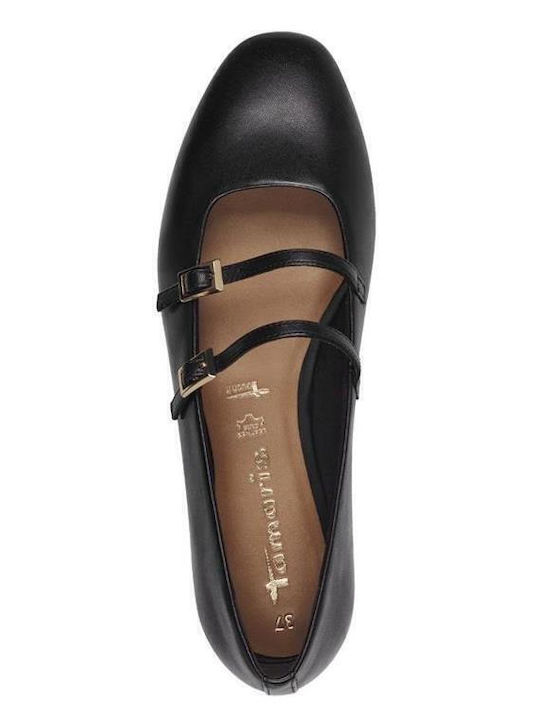 Leather Ballerinas Black