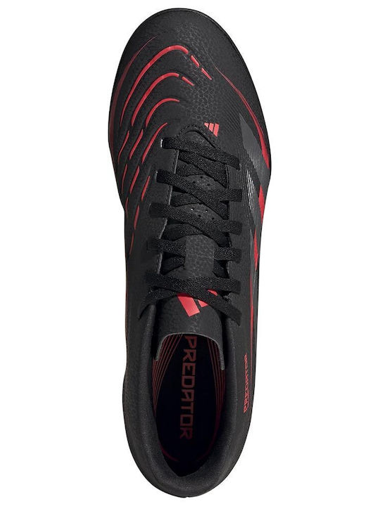 adidas Predator Club TF Low Football Shoes with Molded Cleats Black