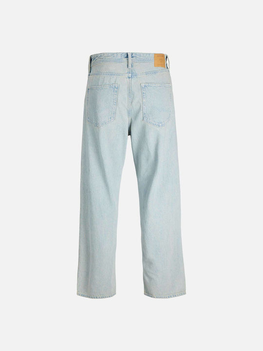 Herren Jeanshose mit Lose Baggy Anwendung Blau-Denim