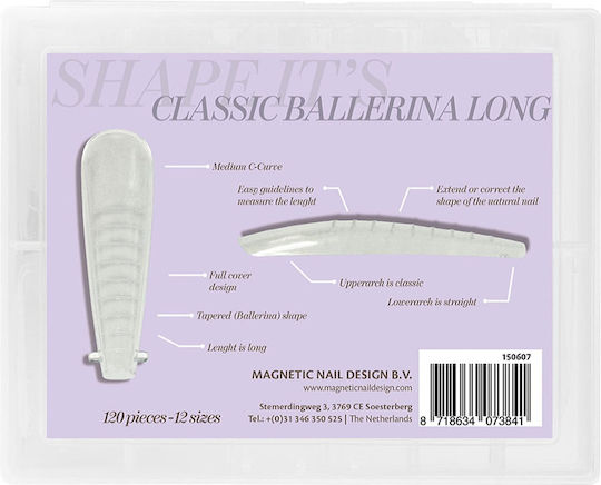 Magnetic Nail Design Form Sfaturi pentru unghii în Culoare Roz 120buc 150607