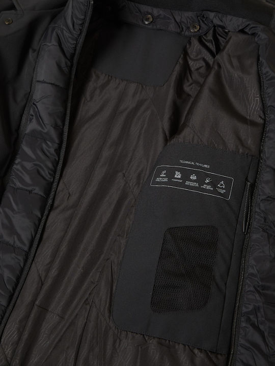 Мъжко палто Black
