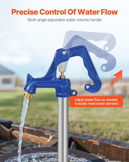Vevor Frost Free Baucet Outdoor Fire Proof Yard Hydrant Αντικατάσταση Κεφαλής Μπλε