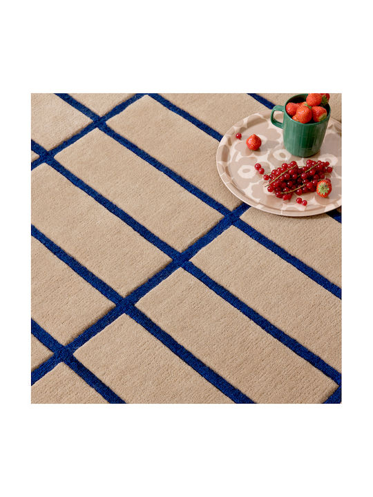 Marimekko Tiiliskivi 132908 Lucrat manual Covor Rectangular Bright Blue