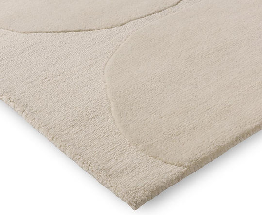 Marimekko Kivet 132501 Lucrat manual Covor Rectangular Alb natural