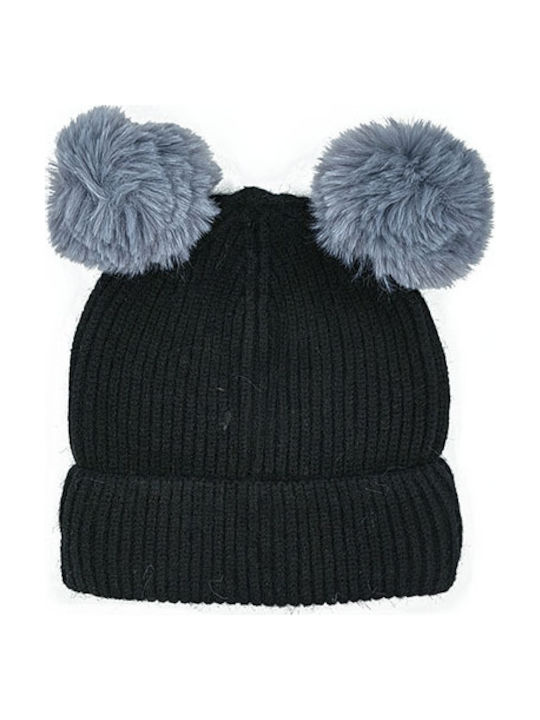 Kids Beanie Knitted Beige