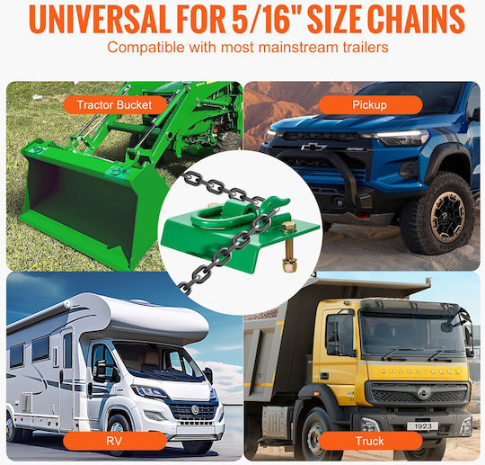 Vevor 5/16" Traktor-Schaufelhaken Grad 70 Stahl Greifhaken 12.000 lbs RV UTV