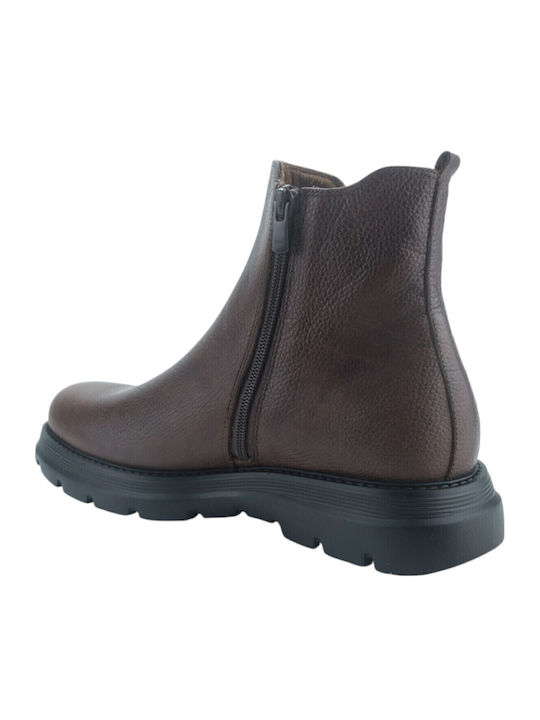 Leather Brown Men's Boots