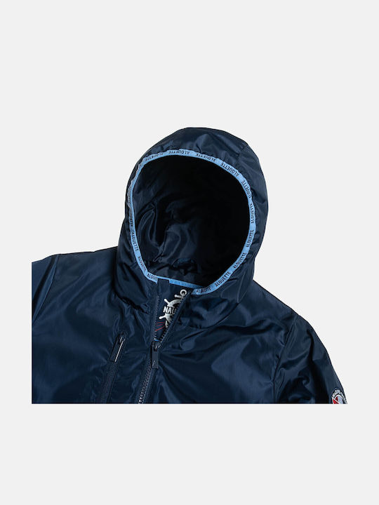Παιδικό Casual Μπουφάν με Κουκούλα Navy Μπλε