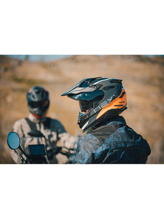 Nexx Y.Travl Quest Orange Matt Motorradhelm Ein-Aus DOT / ECE 22.06 1750gr mit Pinlock und Sonnenblende