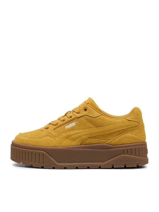 Trainers Puma Cali Yellow Puma Cali Sport Trainers In Beige