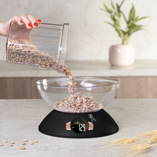 Berlinger Haus Digital Kitchen Scale with Bucket up to 5kg Black
