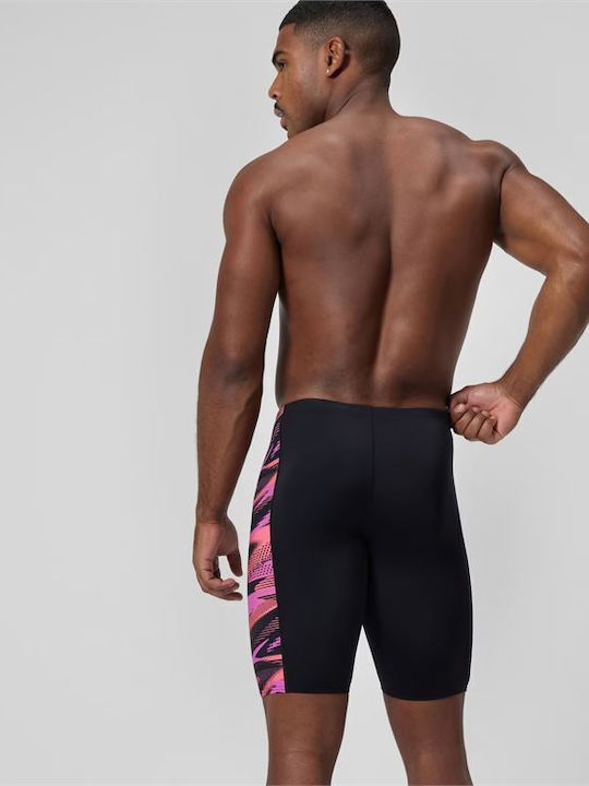 Speedo Hyperboom Panel Ανδρικό Αγωνιστικό Jammer Μαγιό Κολύμβησης Μαύρο