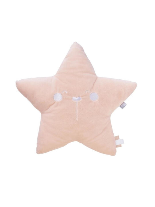 Double-Sided Decorative Pillow Star Salmon