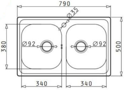 Pyramis Inset Ένθετος Inox Μ79xΠ50cm Ασημί Pyramis Inset Ένθετος Inox Μ79xΠ50cm Ασημί