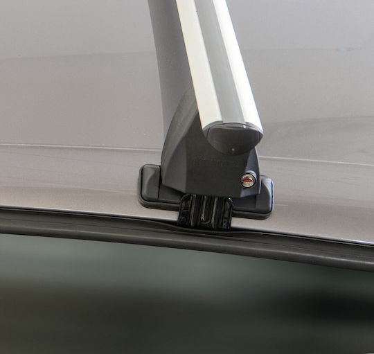 Menabo Bare De Acoperiș Din Aluminiu 137 Cm Pentru Mazda 3 4D 2019+ Set Cu Picioare Argintii