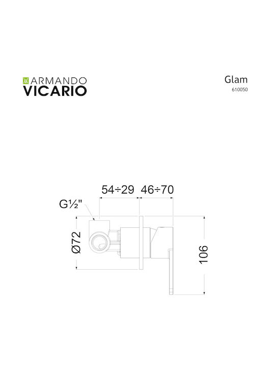 Armando Vicario Glam für Dusche 1 Ausfahrt