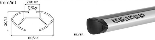 Menabo 137cm. pentru Fiat Scudo 1994-2006 (Set cu picioare)