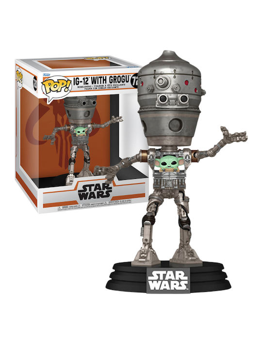 Funko Pop! Deluxe: IG-12 with Grogu Bobble-Head