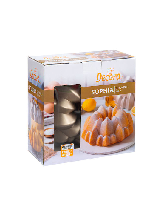 Decora Sophia Φόρμα Ζαχαροπλαστικής για Κέικ Στρογγυλή από Αλουμίνιο 24x24εκ.