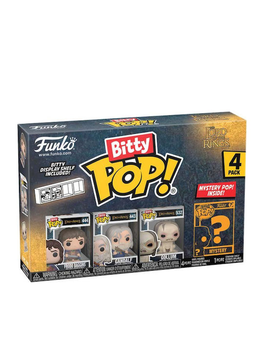 Funko Bitty Pop! Movies: Lord of the Rings - Frodo Baggins Gandalf Gollum Chase 4τμχ