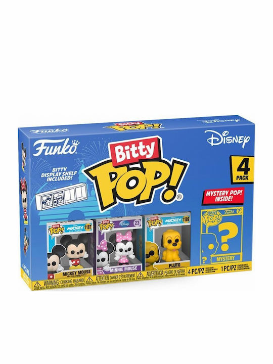 Funko Bitty Pop! Disney: Disney - Mickey Mouse, Minnie Mouse, Pluto & Mystery Chase 4buc
