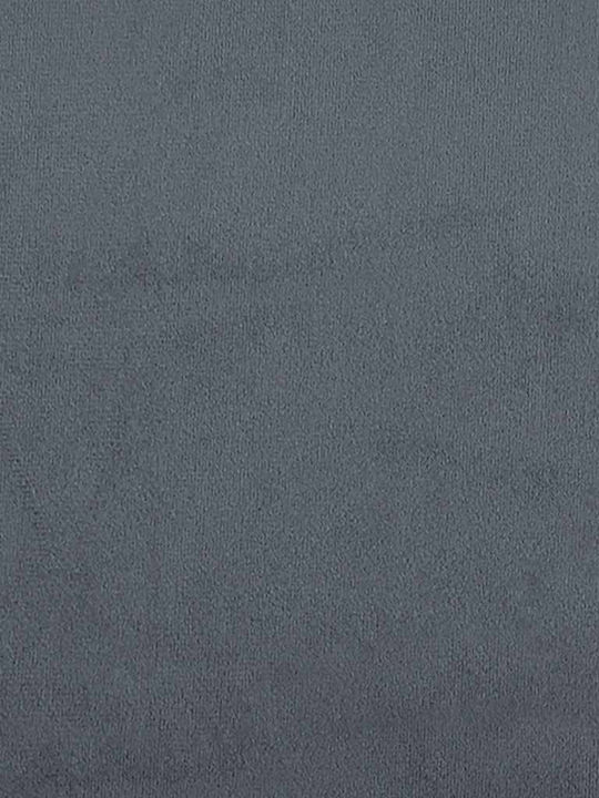 Velvet Recliner Gray L140xW56xH66cm