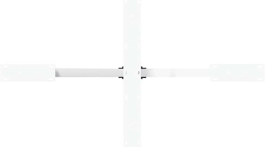 vidaXL Pliabilă Stand de masă din Metal Alb 120x68x72cm